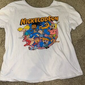 White Nickelodeon shirt